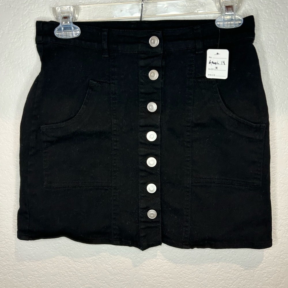 Bag395. Altar’d State full button black skirt Size Medium